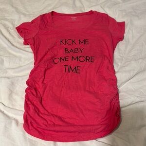 Pink maternity top
